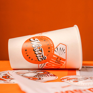 Sac d'emballage personnalisé pas cher en papier kraft ondulé simple paroi 3 couches pour frites, burgers et pizzas à emporter - Product Image 1