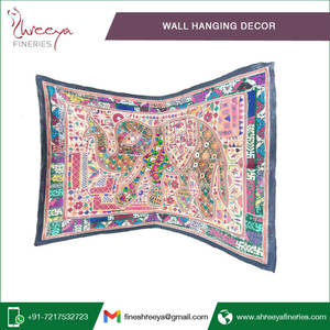 Antique Vintage Bohème Récupérer Patchwork Décoratif Tenture Murale Tapisserie - Product Image 6