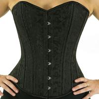 Corset désossés en acier inoxydable, corset à laçage serré sur le buste