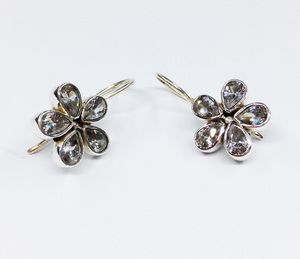 Stylish 925 <b>Sterling</b> <b>Silver</b> Jewelry Supplier Woman Wear Low MOQ Multi Color Gemstone <b>Stud</b> <b>Earring</b> <b>Set</b> - Product Image 4