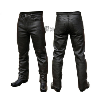 กางเกงหนังนักขี่มอเตอร์ไซค์สีดำ,กางเกงขี่มอเตอร์ไซค์แบบกำหนดเองกันน้ำได้ - Product Image 2