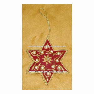 Zari Hand Embroidery Indian Christmas <b>Tree</b> <b>Ornament</b> - Product Image 1