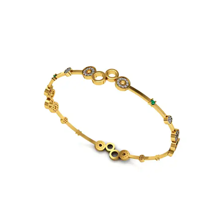 Ta Akshar Gold Bracelet | Sleek Modern Bracelet Design | CaratLane