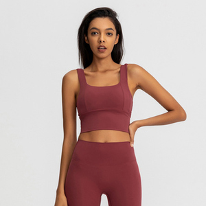 2023 nueva llegada al por mayor sujetadores deportivos de verano para mujer Sexy Yoga correr sin costuras secado rápido Spandex transpirable antibacteriano - Product Image 6