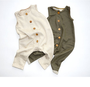 Peleles de algodón orgánico para bebé, ropa de bebé, trajes, precio al por mayor, 100% - Product Image 2
