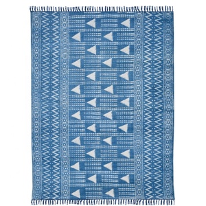 Alfombras de algodón hechas a mano con patrón indio, para dormitorio, estampado abstracto, para balcón, decoración étnica para el hogar - Product Image 4
