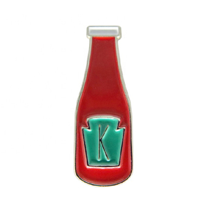 Custom Ketchup Soft Enamel Lapel <b>Pin</b> - Product Image 1