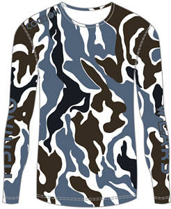 Chemises et hauts de pêche à la mouche unisexes pour adultes Cocoon International, UPF50+, respirants, à séchage rapide, antibactériens, grande taille, chemise camouflage - Product Image 1