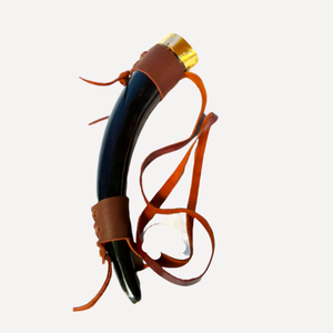 Portavasos de Cuerno Tallado de Alta Calidad, Estilo Vikingo Natural, Ecológico y Rústico, para Cerveza, Vino, Champán, Whisky, Tema Animal Único - Product Image 3