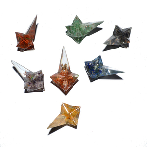 ชุดไม้วิเศษหินโมรารูปดาวจักระฮวงจุ้ยแกะสลักสไตล์รักสำหรับการรักษา - Product Image 1