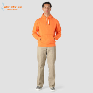 เสื้อฮู้ดผ้าฟลีซสำหรับผู้ชาย, เสื้อฮู้ดลำลองแขนยาวโอเวอร์ไซส์ผ้าคอตตอน100% มีฮู้ดแฟชั่นใหม่สำหรับใส่เล่นกีฬาฤดูหนาว - Product Image 6