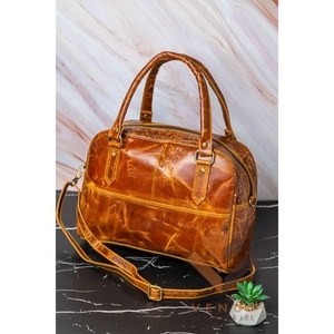 Ladies <b>Tote</b> Handbag Genuine Leather Designer <b>Bags</b> for Women with Zipper Closure - Product Image 2