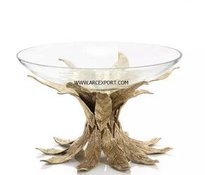 Mármol negro elegante con cuencos de metal Diseño de decoración estándar Nuevos cuencos modernos elegantes para servir a un precio razonable - Product Image 2