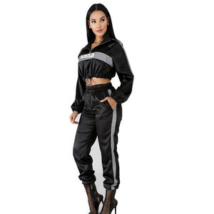 Rayo trajes de chándal conjuntos para las mujeres reflectante camisetas trajes hechos por Amna internacional - Product Image 1