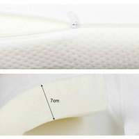 7cm D'épaisseur Enroulable Haute Densité Douce Lit Mémoire Mousse Matelas Topper avec couvercle