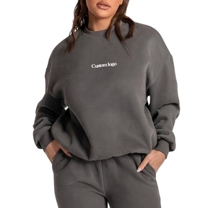 OEM-Sudadera de poliéster de manga larga para mujer, jersey de gran tamaño con capucha para mujer - Product Image 5