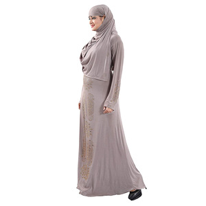 Abaya — robe musulmane à manches longues, pour femmes, tenue de bal, vente en gros - Product Image 3