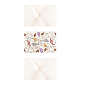 กระเบื้องเซรามิก300x450mm ลายใบไม้และสีขาวมันวาวสูง - Product Image 4