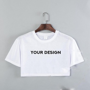 Tùy Chỉnh Áo Cotton Nữ Crop Top. Thả Vận Chuyển. Không Yêu Cầu Số Lượng Tối Thiểu - Product Image 1