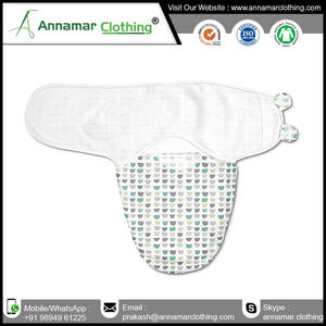 OEM Service Private Label Top Quality Organic Cotton Adjustable Swaddle Wrap for Infant Toddler From Suppliers of India - Product Image 6