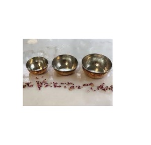 Cuencos de mezcla de cobre, Juego de 3 tazones de acero inoxidable con producto hecho a mano y 4 piezas con venta - Product Image 2