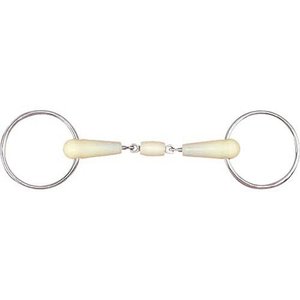 SHEMAX EQUESTRIAN HORSE BIT <b>LARGE</b> <b>RING</b> 5 INCH RUBBER LOOSE <b>RING</b> BIT - Product Image 2