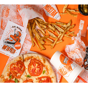 Sac d'emballage personnalisé pas cher en papier kraft ondulé simple paroi 3 couches pour frites, burgers et pizzas à emporter - Product Image 5