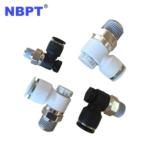 Промышленный пневматический регулятор потока ZSC с быстрозажимным фитингом, самоблокирующийся дроссельный клапан, полимерная латунь - Product Image 5