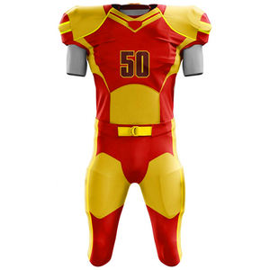 Sublimación personalizada de alta calidad de primera calidad, conjuntos de camisetas de uniforme de fútbol americano para adultos de talla grande con nombres de equipos personalizados - Product Image 6