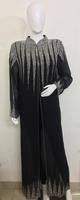 Abayas de luxe en georgette brodées à la main, sans couture, modestes, grandes tailles, légères et respirantes pour femmes, prix de gros en Inde