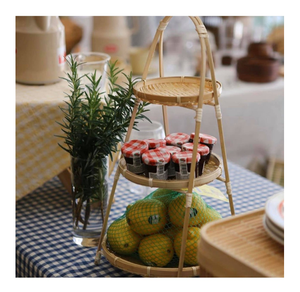 ตะกร้าเก็บของ2ชั้นสานด้วยมือทำจากไม้ไผ่จาก99ข้อมูลทอง-กระเช้าไม้ไผ่หัตถกรรมเวียดนาม99ข้อมูลทอง - Product Image 5