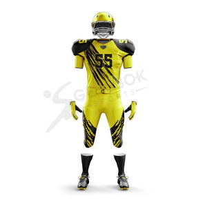 Uniformes de Football américain, au Design personnalisé pour hommes, maillots respirants et amortissant, à séchage rapide, vente en gros - Product Image 3