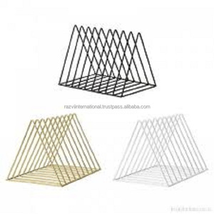 Sujetalibros Metálicos Modernos con Diseño Cuadrado y Patrón Escénico, para Libros y Revistas - Product Image 3