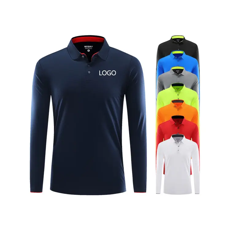 Groothandel Goedkope 100% Polyester Quick Gedroogde Fit Spier Mouwen Sport Polo Shirt Sml Xl