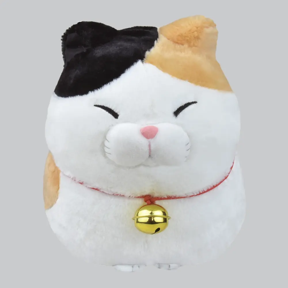Kucing KAWAII Jepang "Higemanjyu" Binatang Lucu Manekineko Mainan Mewah Cincin Kunci Maskot Kitty