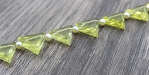 อัญมณีควอทซ์ธรรมชาติ1เส้น,อัญมณีควอทซ์มะนาวธรรมชาติลูกปัด Briolette รูปทรงล้านล้านชิ้นสำหรับทำเครื่องประดับแฮนด์เมด - Product Image 2