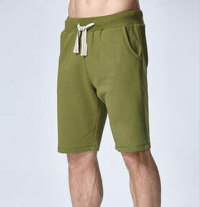 Último diseño al por mayor slim fit precio razonable algodón polar hombres sudor corto personalizado entrenamiento corto Jogger francés - Product Image 5