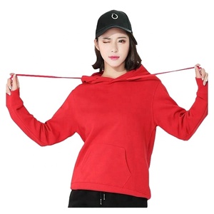 Sudadera con Capucha para Mujer 2024, Informal, de Color Sólido, Gruesa, 100% Algodón Felpa, Mangas Regulares, Invierno, Impresión Personalizada - Product Image 4