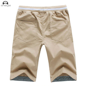 กางเกงกีฬาขาสั้นแบบเชือกผูกเอวสำหรับผู้ชาย,กางเกงเล่นยิมผ้าฝ้ายแบบเรียบง่ายสั่งตัดแบบใหม่ - Product Image 2