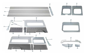 ชุดแต่งภายในรถโดยสารพลาสติก ABS สำหรับรถบัส รถบรรทุก รถโค้ช รถแคมป์ปิ้ง-อุปกรณ์ตกแต่งภายในรถโดยสาร - Product Image 2