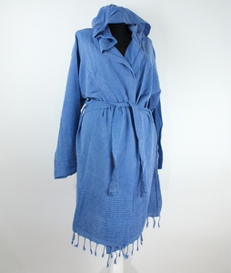 Albornoz turco de algodón 100%, toalla de Hammam Peshtemal de alta calidad, técnica tejida para uso en el hogar o el baño del Hotel - Product Image 3