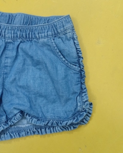 Eleganti Shorts Estivi da Ragazza in Denim di Cotone Traspirante Eco-Friendly di Alta Qualità, Originali di Marca, Tinta Unita, Vendita all'Ingrosso - Product Image 3