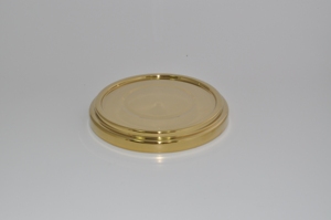 Service vaiselle de Communion en acier inoxydable, base dorée, assiette à pain - Product Image 2