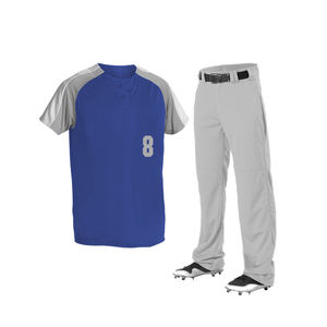 Vente en gros Ensemble d'uniformes de baseball pour hommes Équipement d'entraînement respirant à séchage rapide avec motifs imprimés personnalisés pour les vêtements de baseball et de softball - Product Image 2