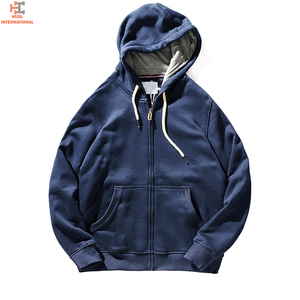 2025 sudaderas con capucha transpirables con cremallera de peso pesado para hombres, sudaderas con capucha de secado rápido y material de algodón desgastado para OEM - Product Image 5