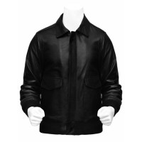 Veste en cuir faite à la main pour hommes, Style aviateur, confortable et chaud, OEM, drapeau intérieur américain