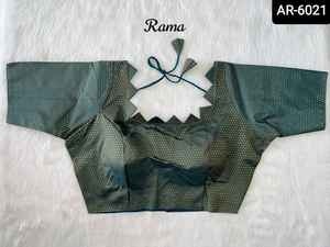 Prêt à porter Jacquard Banarasi Soie Blouse Indien Ethnique Designer Saree pour Femmes Taille Libre pour Mariage Porter avec Lehenga Choli - Product Image 4