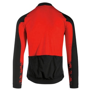 Men's Black <b>Red</b> Geometric Pattern Cycling <b>Jacket</b> Stand Collar Zipper Breathable Sporty Autumn Long Sleeve cycling mtb <b>jackets</b> - Product Image 2