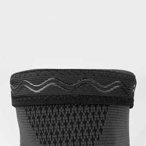 Customized Top Quality New Men's Compression Solid Black knitted Breathable Knee <b>Support</b> Sleeve For Sports - Product Image 5
