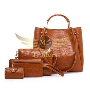 2023 última moda nueva moda mujer bolso de mano grande Popular mujer monedero PU cuero señoras Bolsos Bolso conjunto 4 Uds - Product Image 6